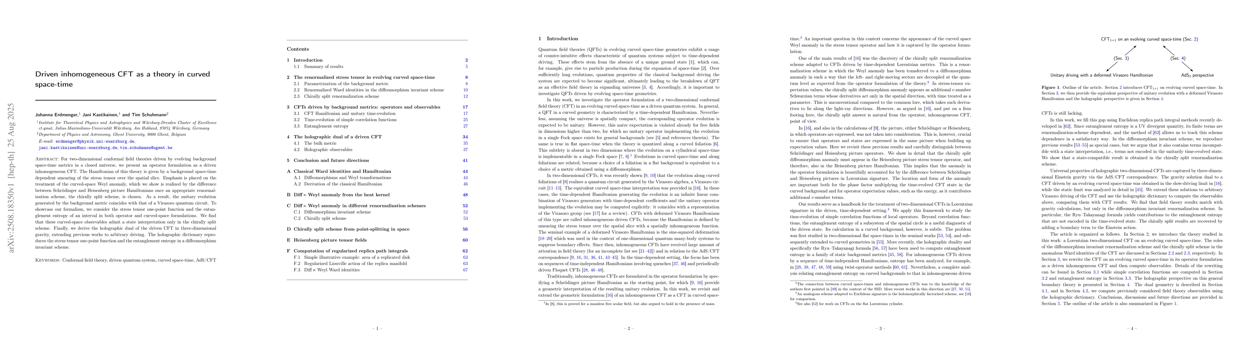 Thumbnail for Driven inhomogeneous CFT as a theory in curved space-time