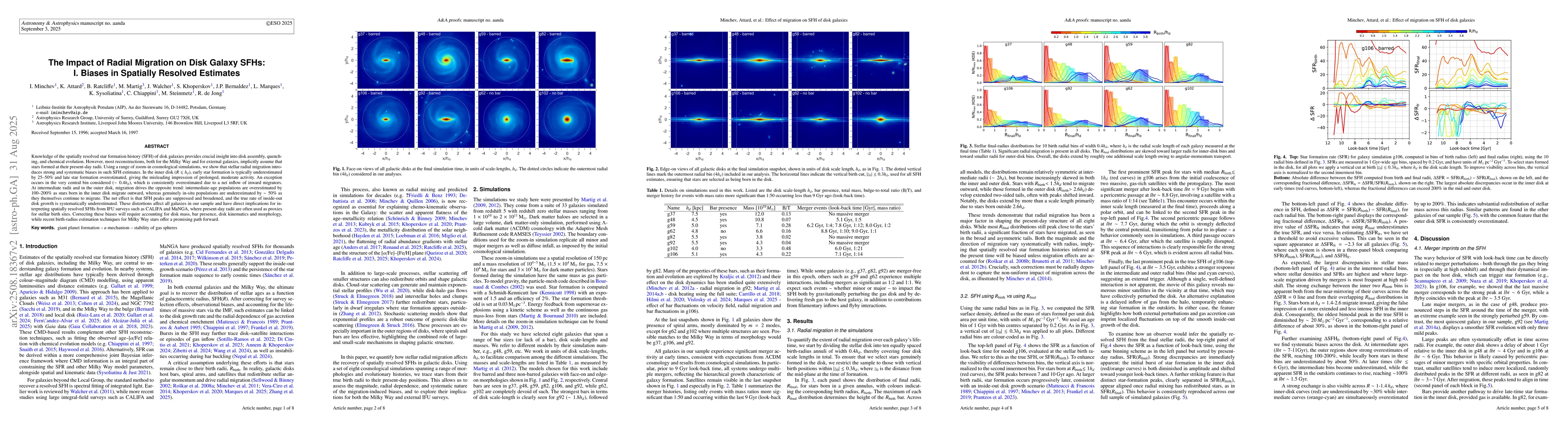 Thumbnail for The Impact of Radial Migration on Disk Galaxy SFHs: I. Biases in
  Spatially Resolved Estimates