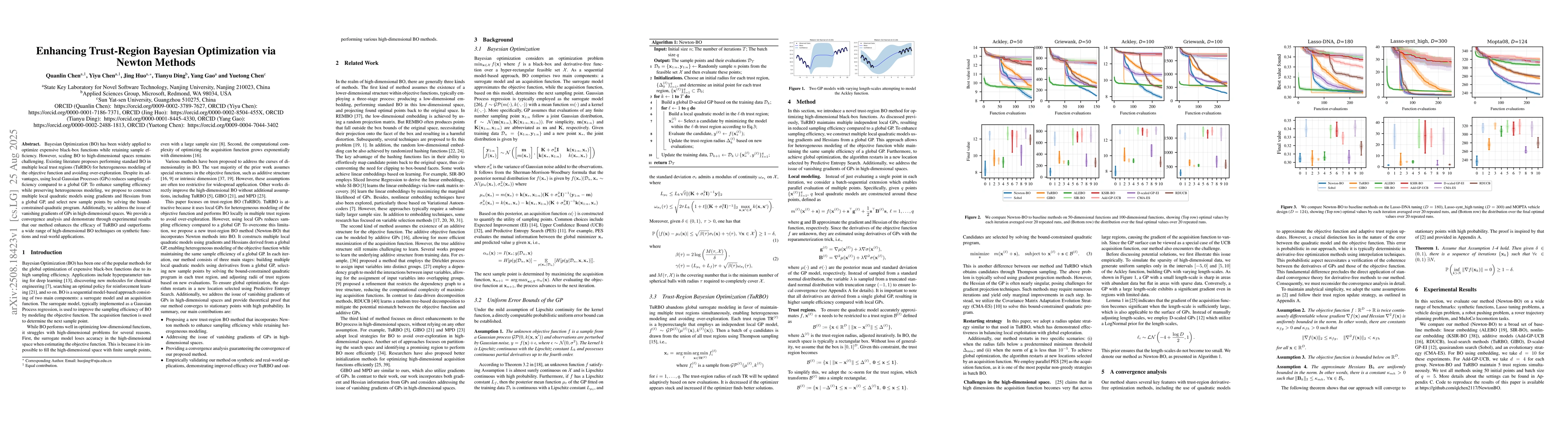 Thumbnail for Enhancing Trust-Region Bayesian Optimization via Newton Methods