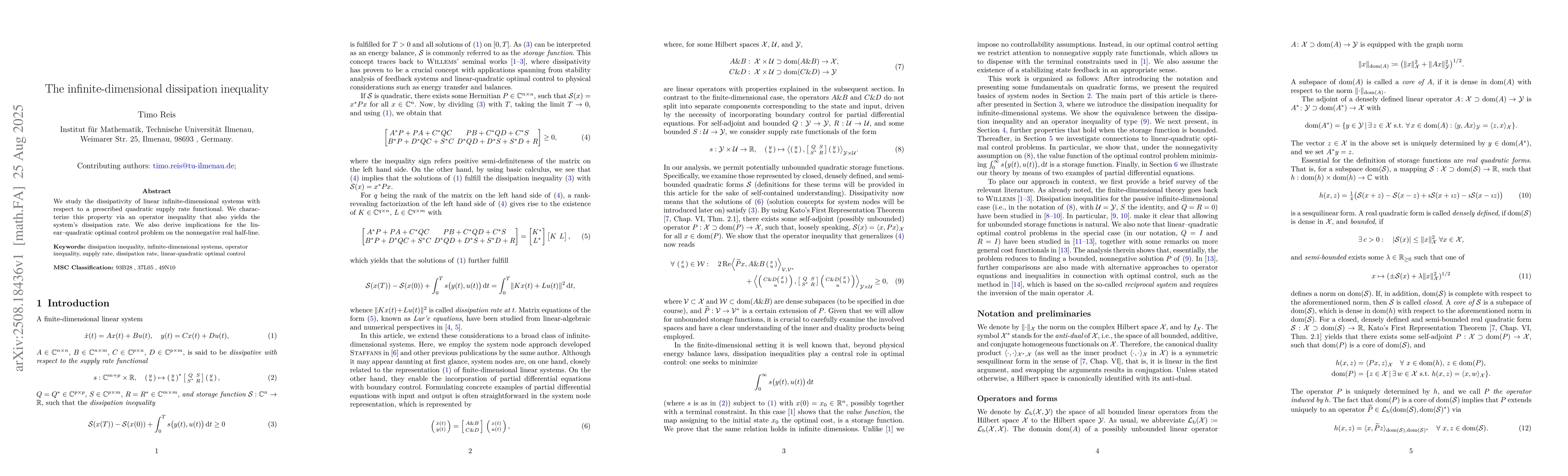 Thumbnail for The infinite-dimensional dissipation inequality