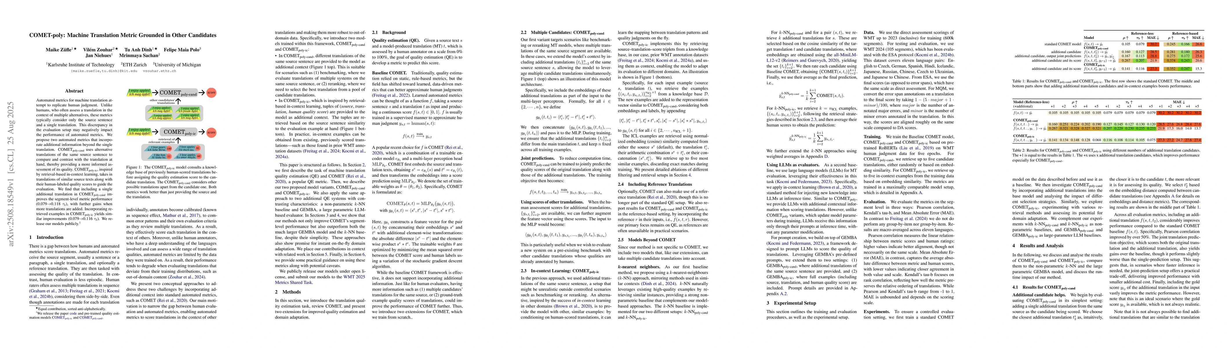 Thumbnail for COMET-poly: Machine Translation Metric Grounded in Other Candidates