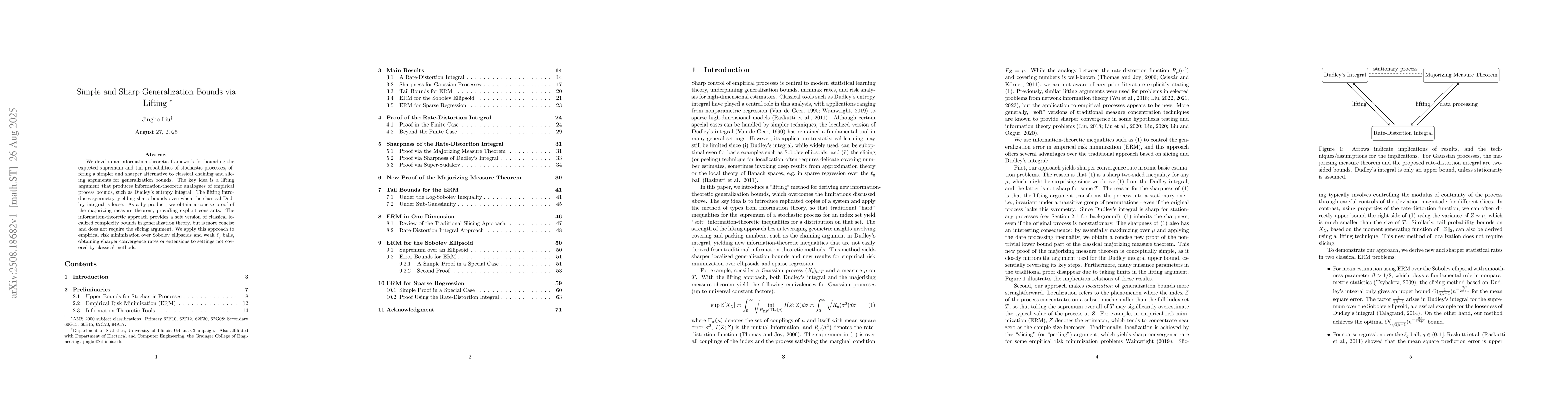 Thumbnail for Simple and Sharp Generalization Bounds via Lifting