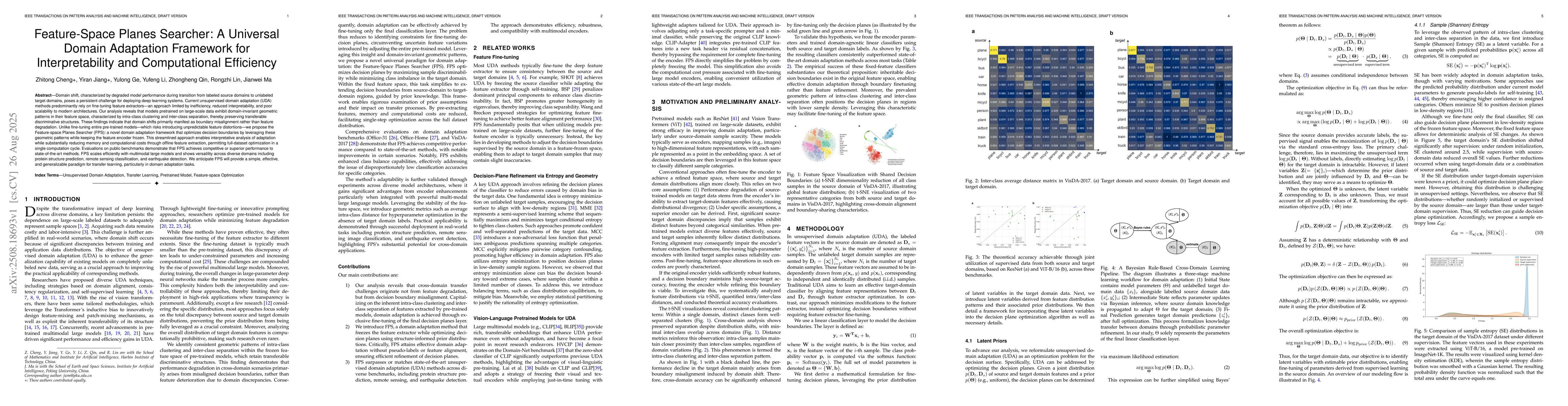 Thumbnail for Feature-Space Planes Searcher: A Universal Domain Adaptation Framework
  for Interpretability and Computational Efficiency