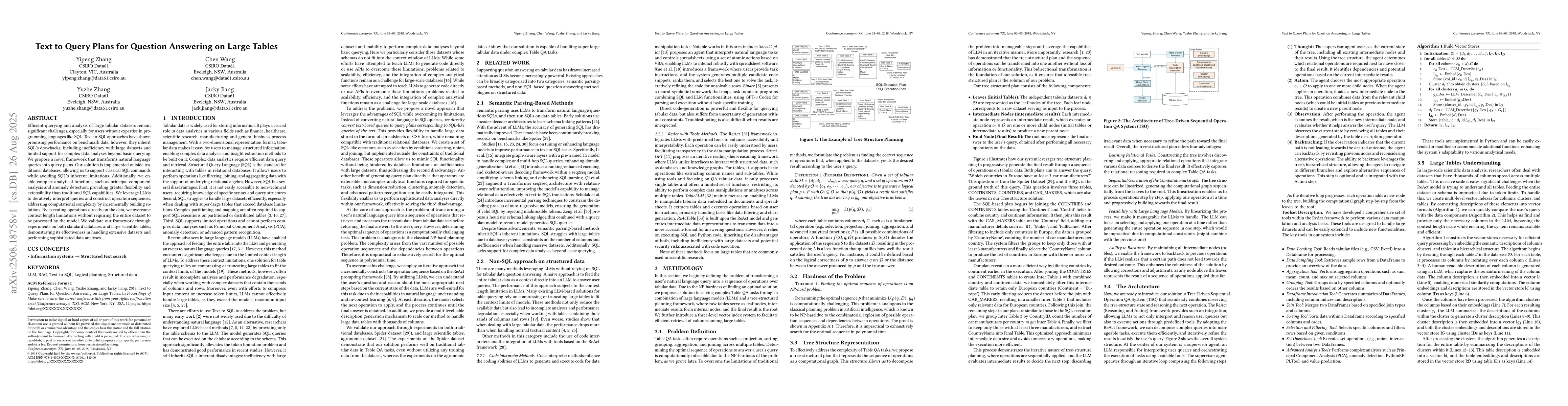 Thumbnail for Text to Query Plans for Question Answering on Large Tables