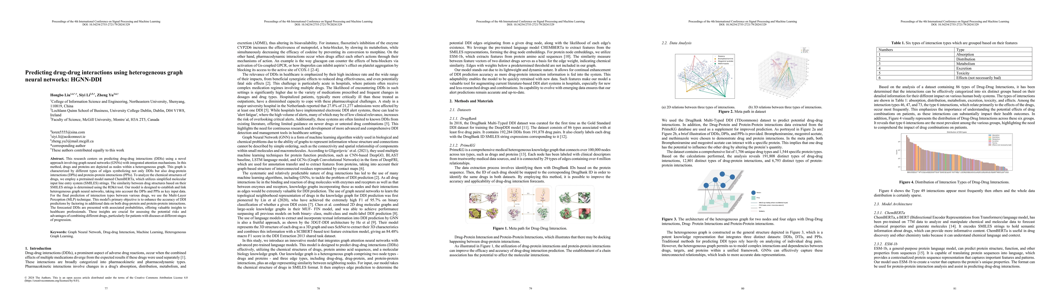 Thumbnail for Predicting Drug-Drug Interactions Using Heterogeneous Graph Neural
  Networks: HGNN-DDI