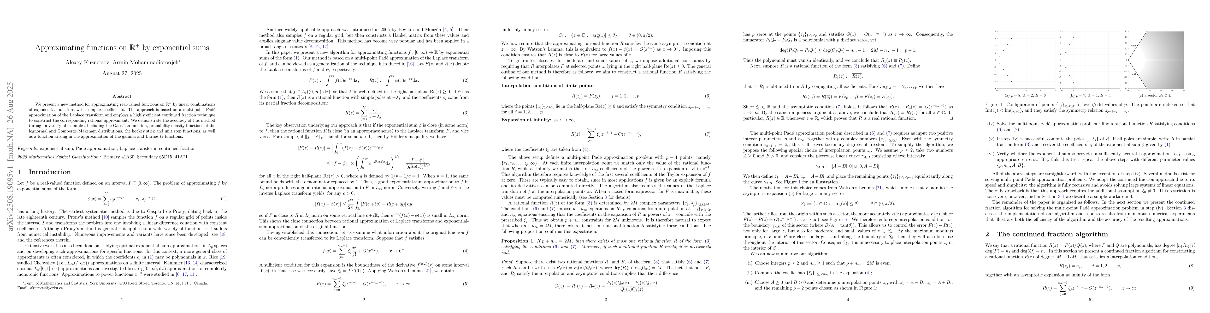 Thumbnail for Approximating functions on ${\mathbb R}^+$ by exponential sums