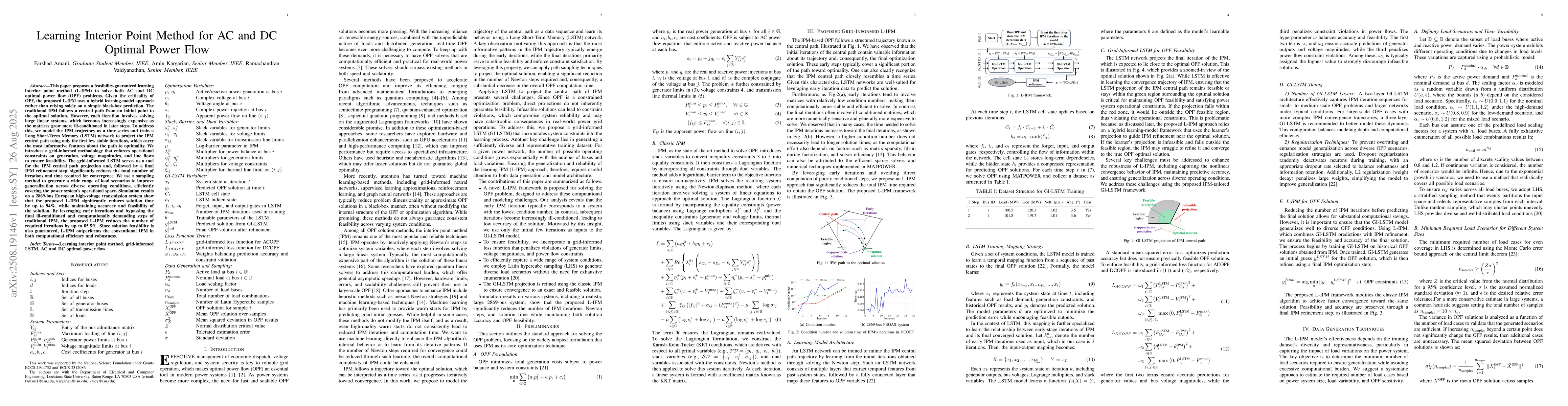 Thumbnail for Learning Interior Point Method for AC and DC Optimal Power Flow