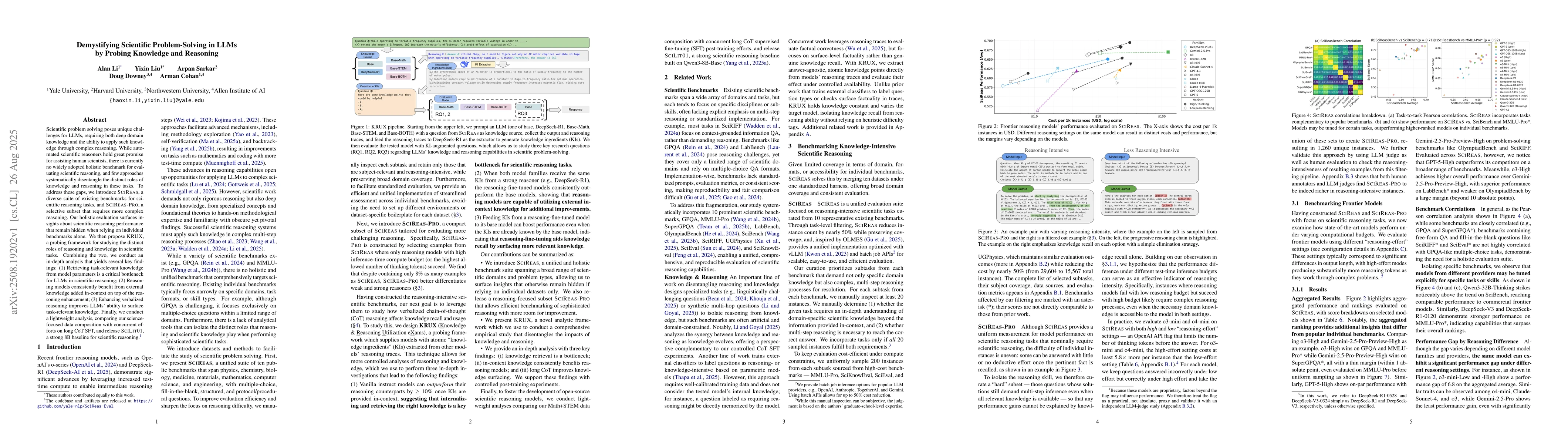 Thumbnail for Demystifying Scientific Problem-Solving in LLMs by Probing Knowledge and
  Reasoning