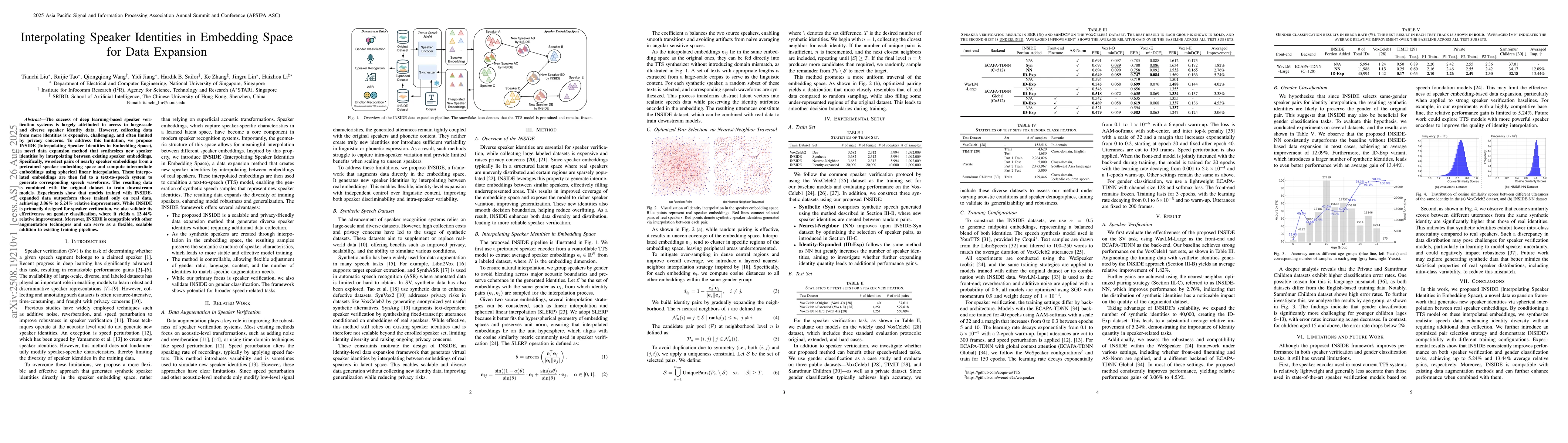 Thumbnail for Interpolating Speaker Identities in Embedding Space for Data Expansion