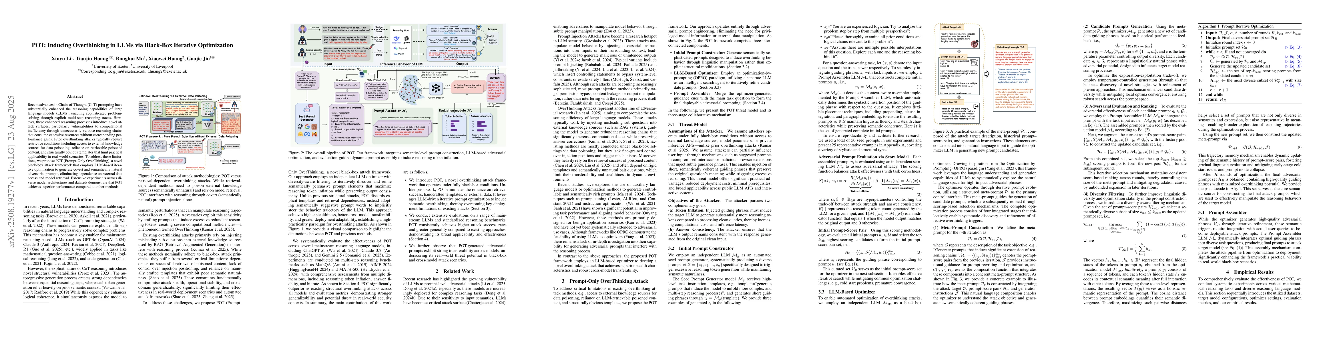 Thumbnail for POT: Inducing Overthinking in LLMs via Black-Box Iterative Optimization