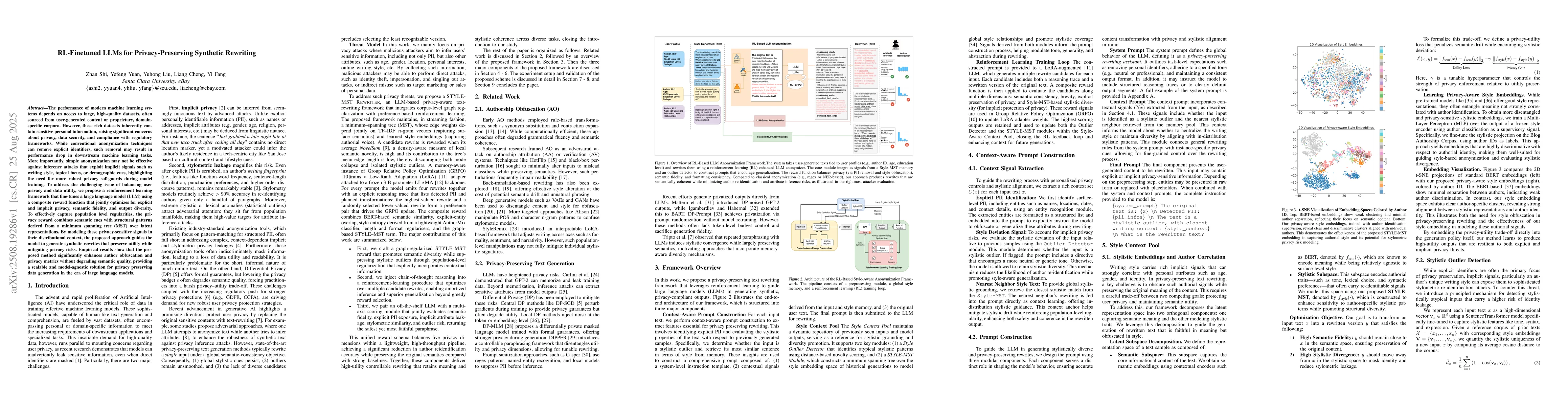 Thumbnail for RL-Finetuned LLMs for Privacy-Preserving Synthetic Rewriting