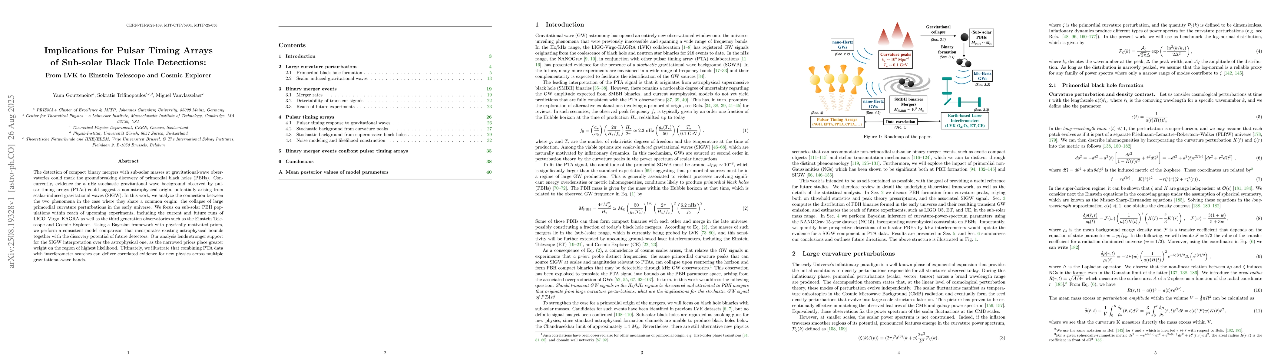 Thumbnail for Implications for Pulsar Timing Arrays of Sub-solar Black Hole
  Detections: From LVK to Einstein Telescope and Cosmic Explorer
