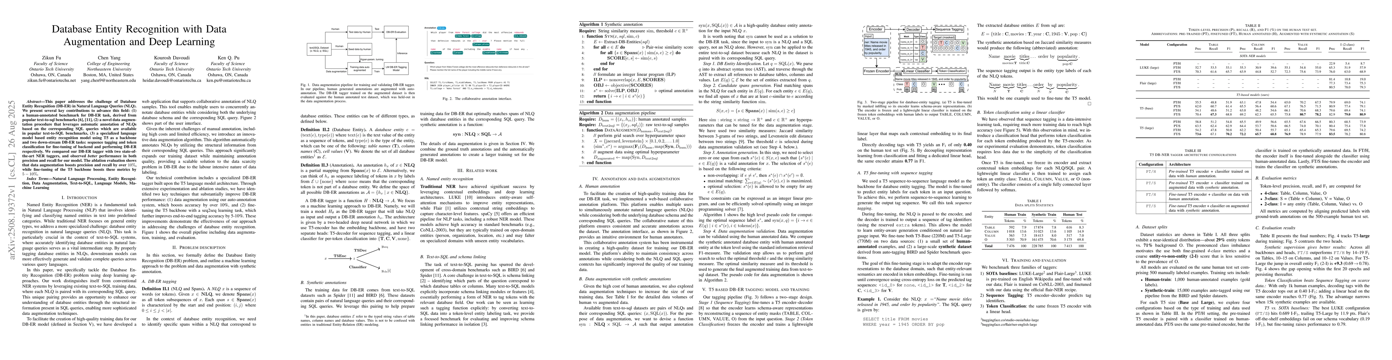 Thumbnail for Database Entity Recognition with Data Augmentation and Deep Learning