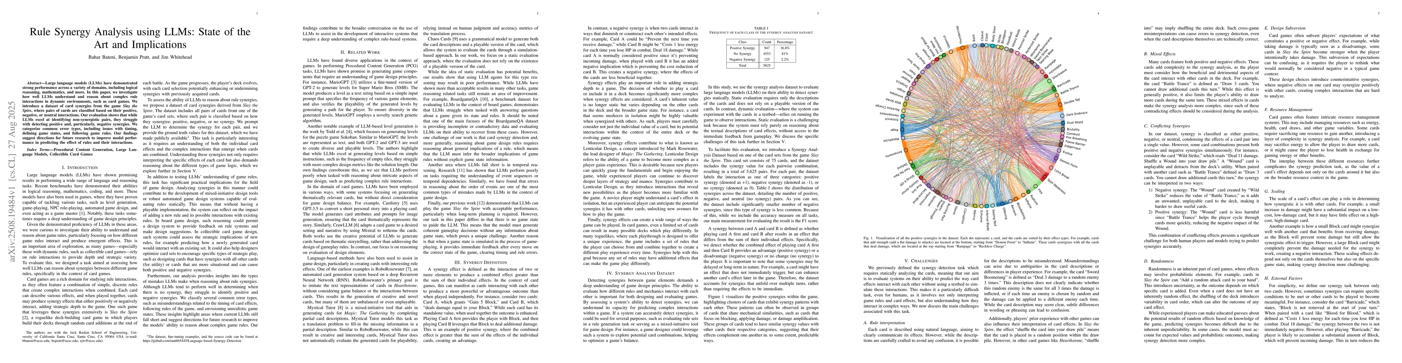 Thumbnail for Rule Synergy Analysis using LLMs: State of the Art and Implications