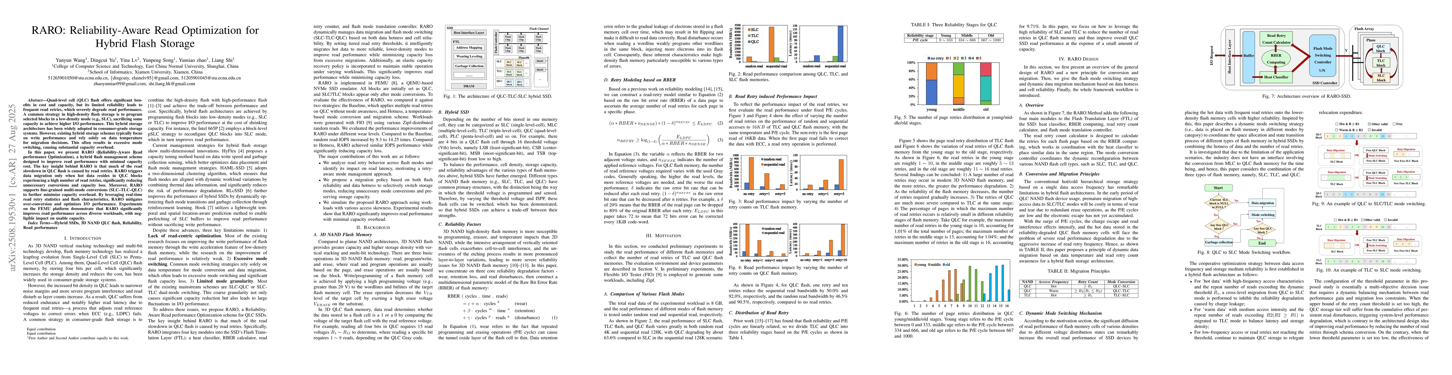 Thumbnail for RARO: Reliability-aware Conversion with Enhanced Read Performance for
  QLC SSDs