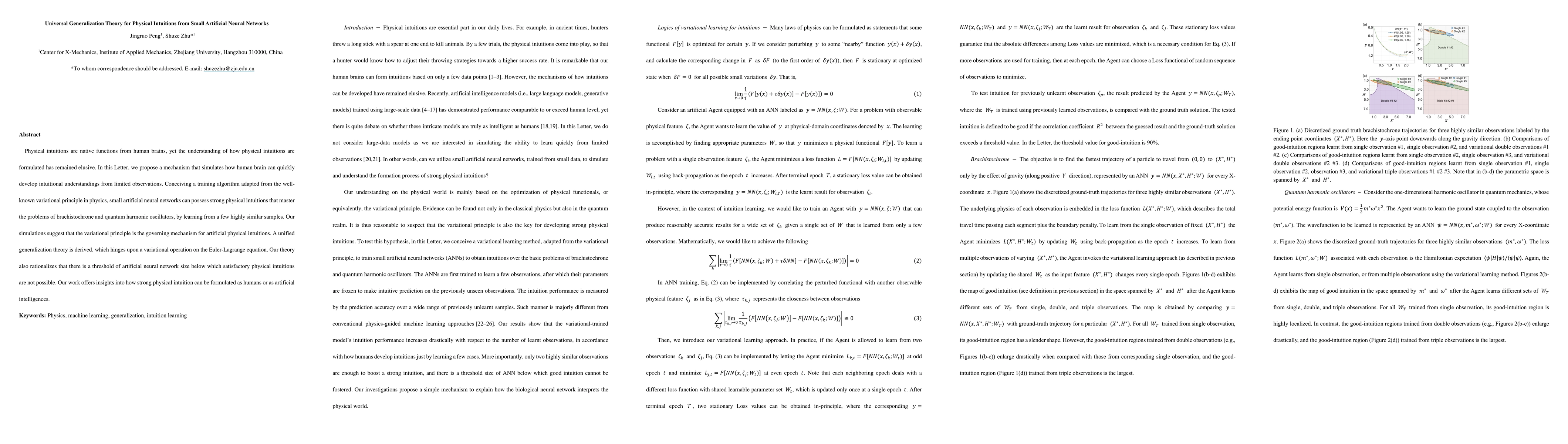 Thumbnail for Universal Generalization Theory for Physical Intuitions from Small
  Artificial Neural Networks