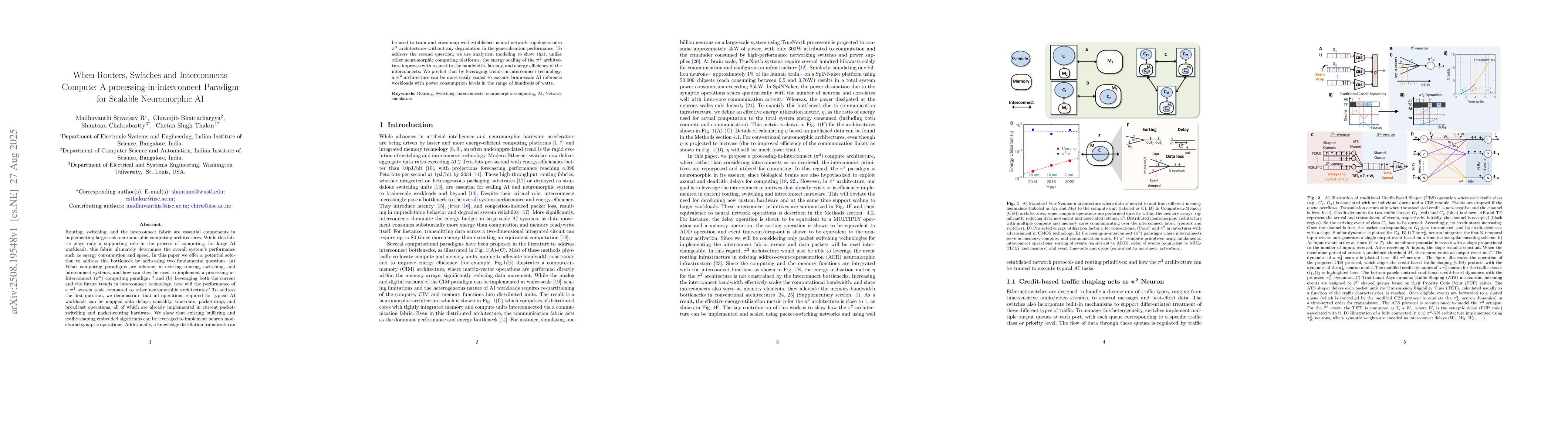 Thumbnail for When Routers, Switches and Interconnects Compute: A
  processing-in-interconnect Paradigm for Scalable Neuromorphic AI