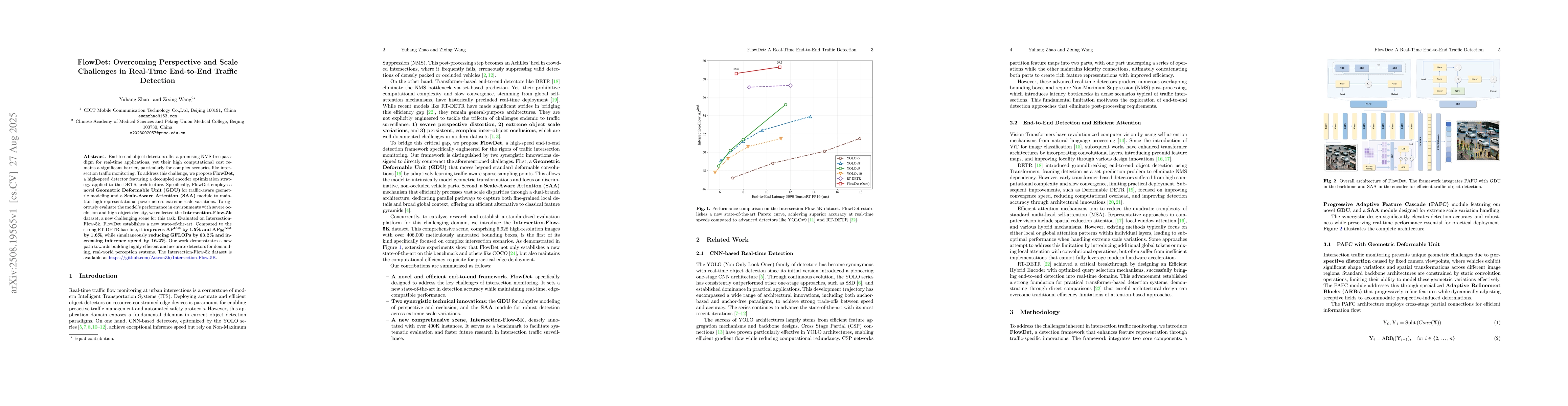 Thumbnail for FlowDet: Overcoming Perspective and Scale Challenges in Real-Time
  End-to-End Traffic Detection