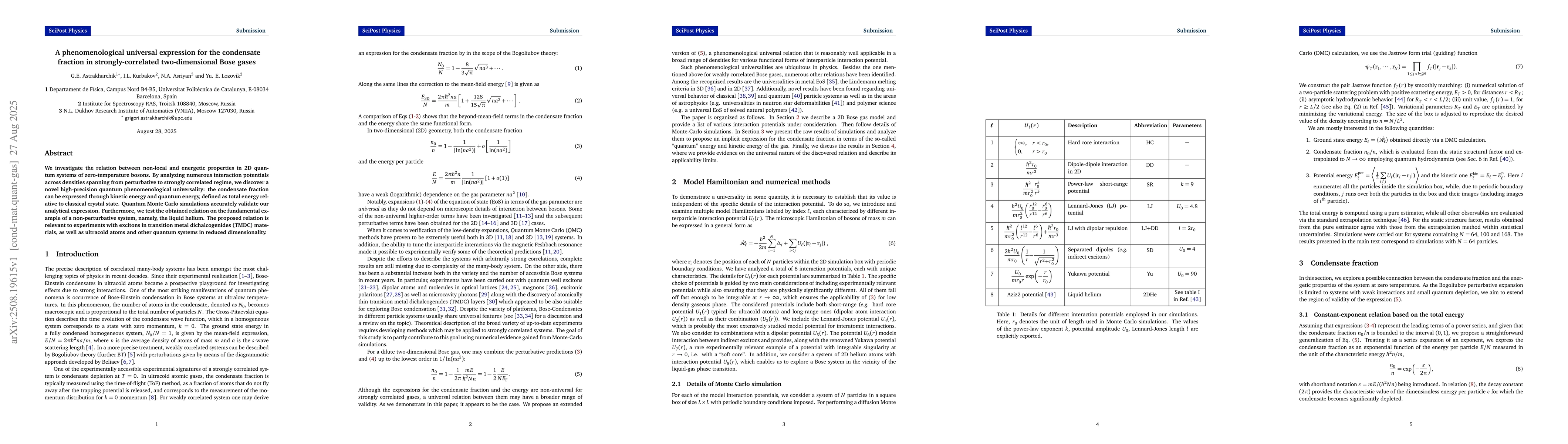 Thumbnail for A phenomenological universal expression for the condensate fraction in
  strongly-correlated two-dimensional Bose gases