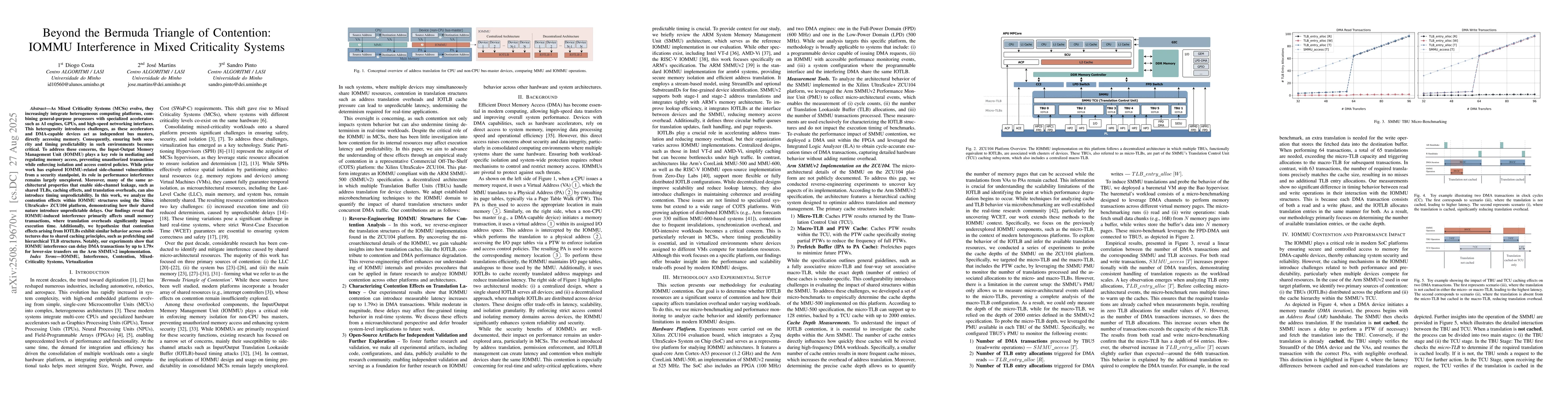 Thumbnail for Beyond the Bermuda Triangle of Contention: IOMMU Interference in Mixed
  Criticality Systems