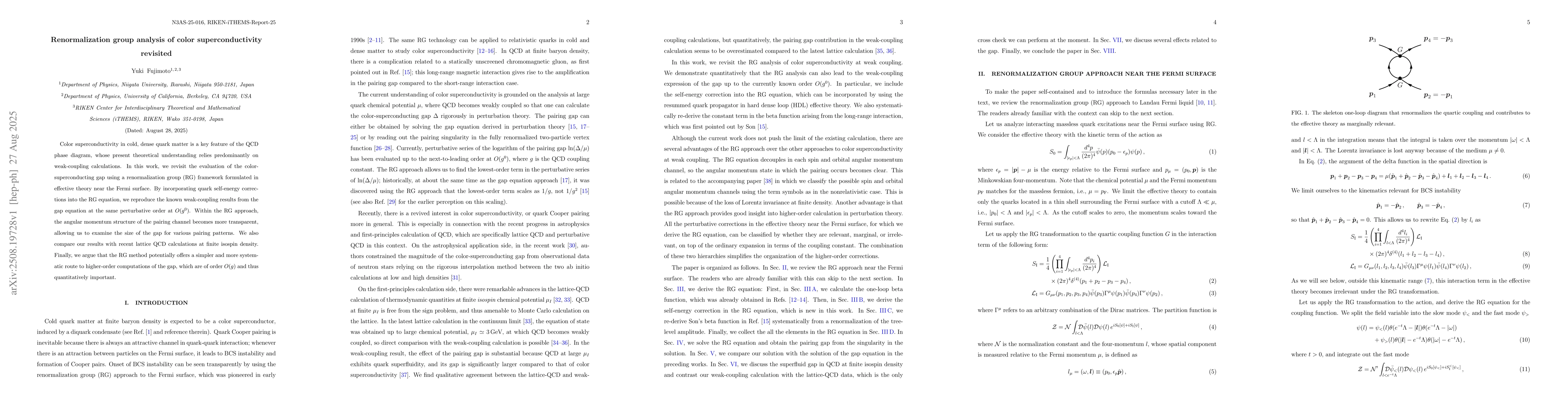 Thumbnail for Renormalization group analysis of color superconductivity revisited