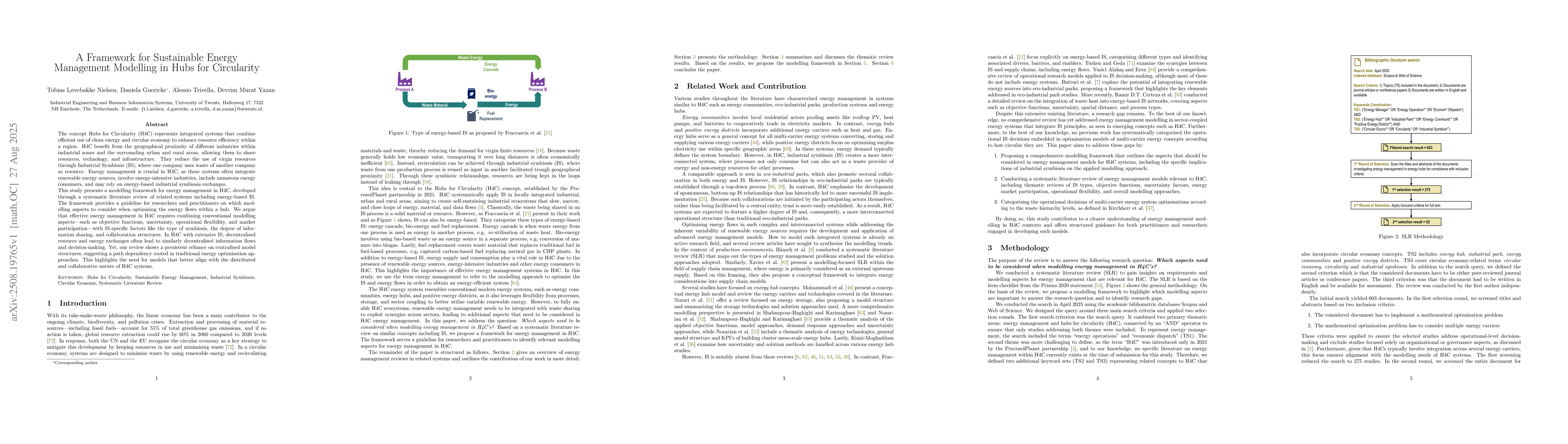 Thumbnail for A Framework for Energy Management Modelling in Hubs for Circularity