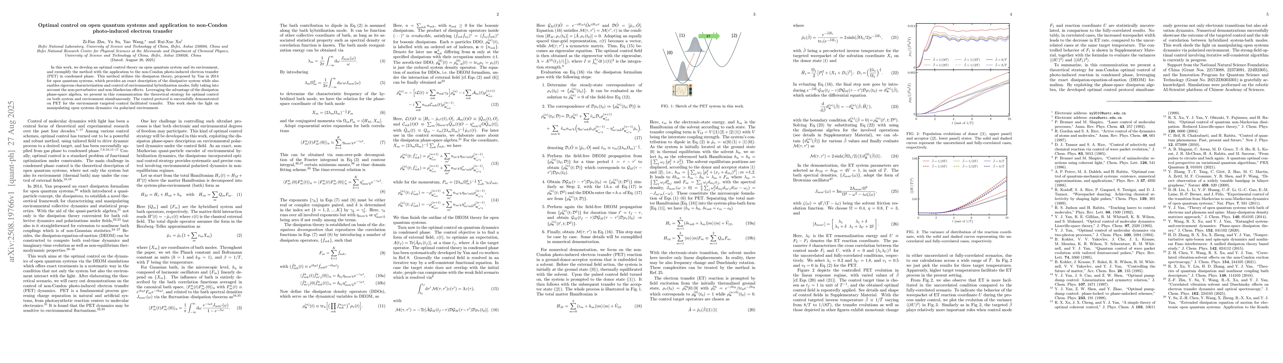 Thumbnail for Optimal control on open quantum systems and application to non-Condon
  photo-induced electron transfer