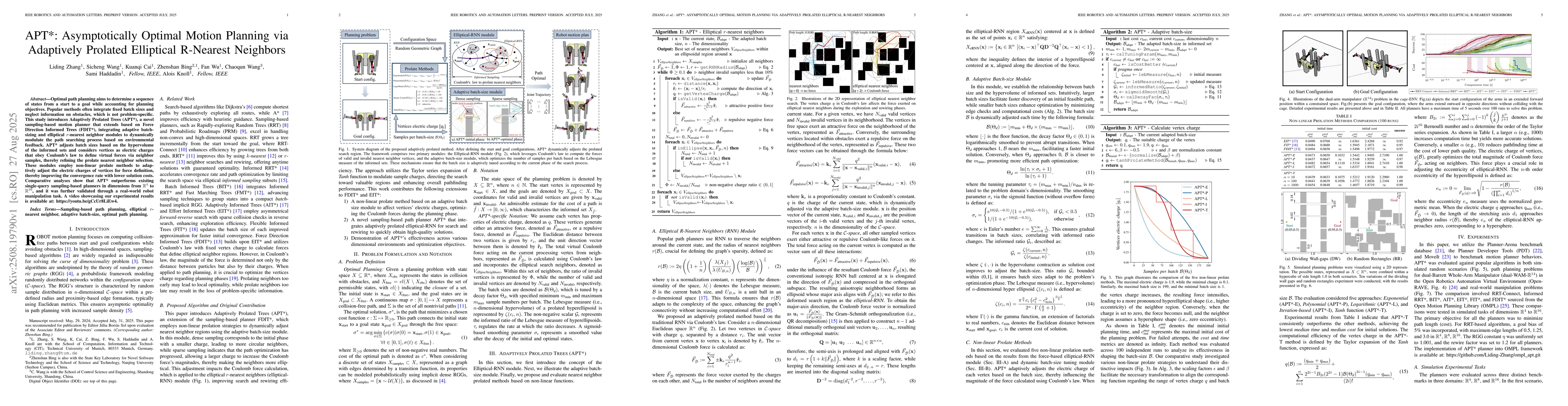 Thumbnail for APT*: Asymptotically Optimal Motion Planning via Adaptively Prolated
  Elliptical R-Nearest Neighbors