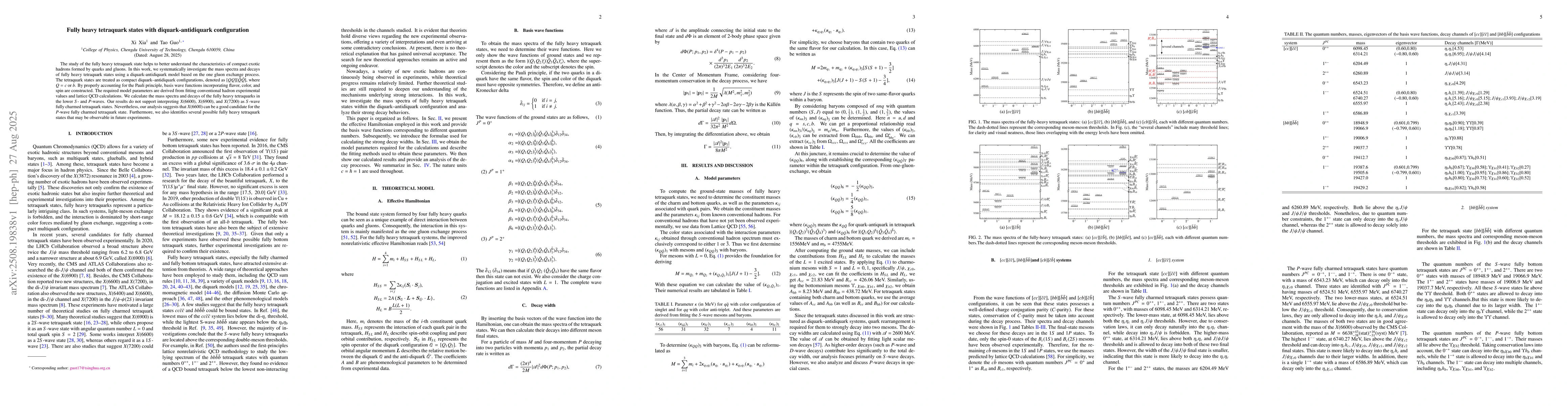 Thumbnail for Fully heavy tetraquark states with diquark-antidiquark configuration