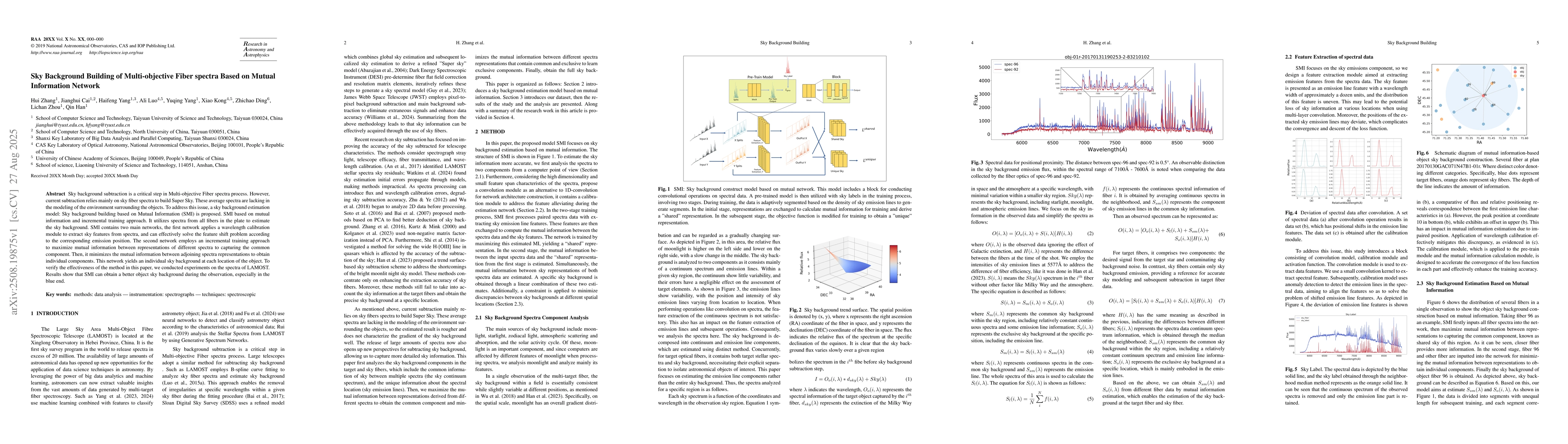 Thumbnail for Sky Background Building of Multi-objective Fiber spectra Based on Mutual
  Information Network