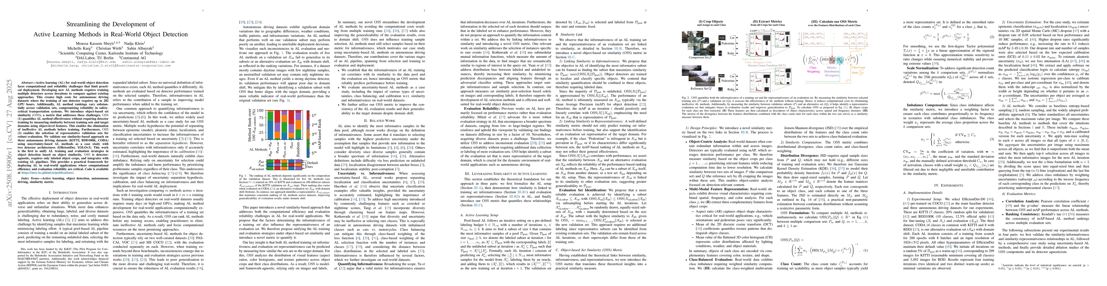 Thumbnail for Streamlining the Development of Active Learning Methods in Real-World
  Object Detection