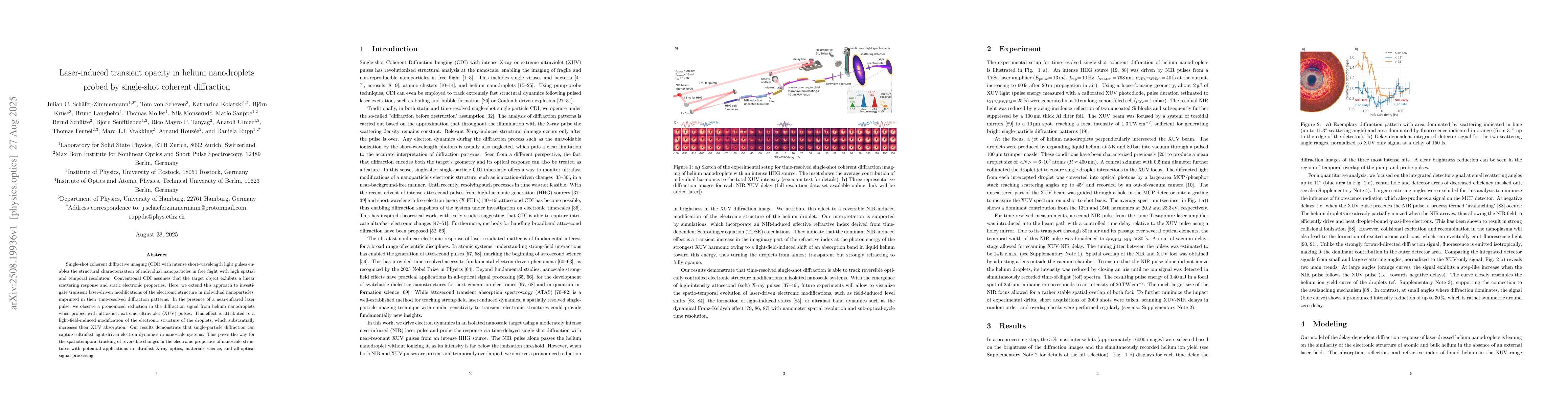 Thumbnail for Laser-induced transient opacity in helium nanodroplets probed by
  single-shot coherent diffraction