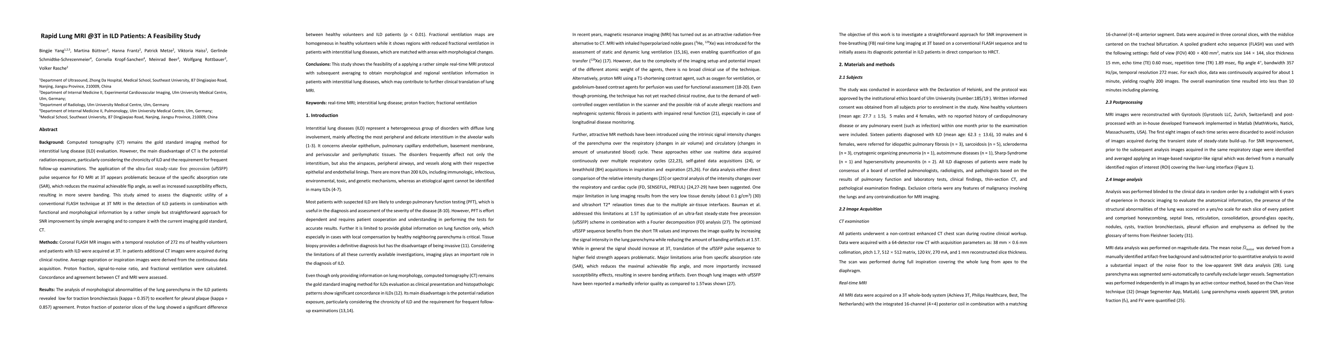 Thumbnail for Rapid Lung MRI at 3T in ILD Patients: A Feasibility Study