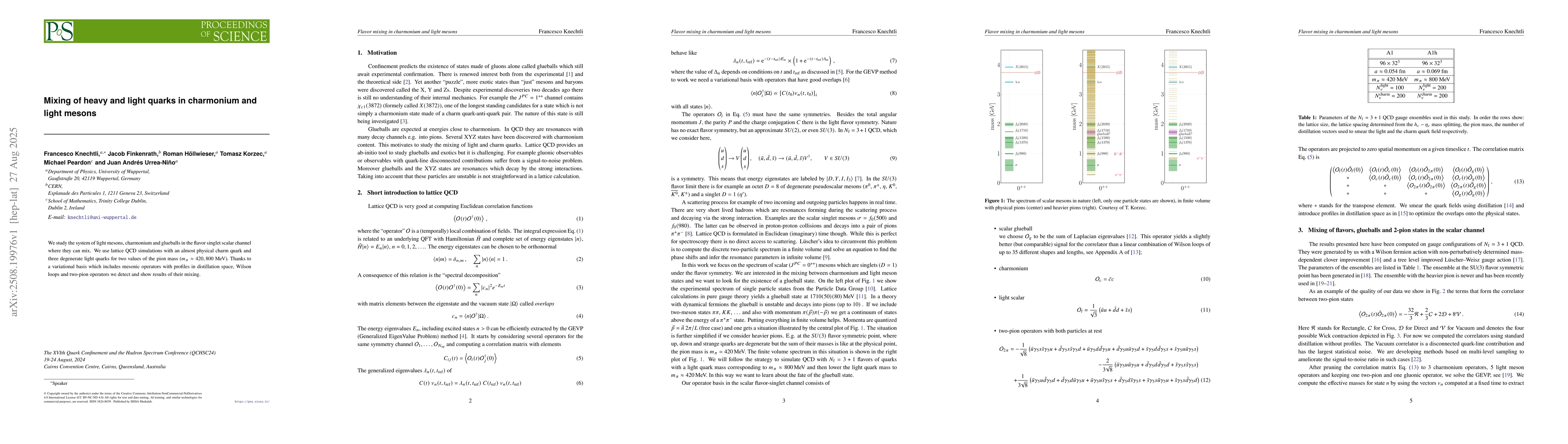 Thumbnail for Mixing of heavy and light quarks in charmonium and light mesons
