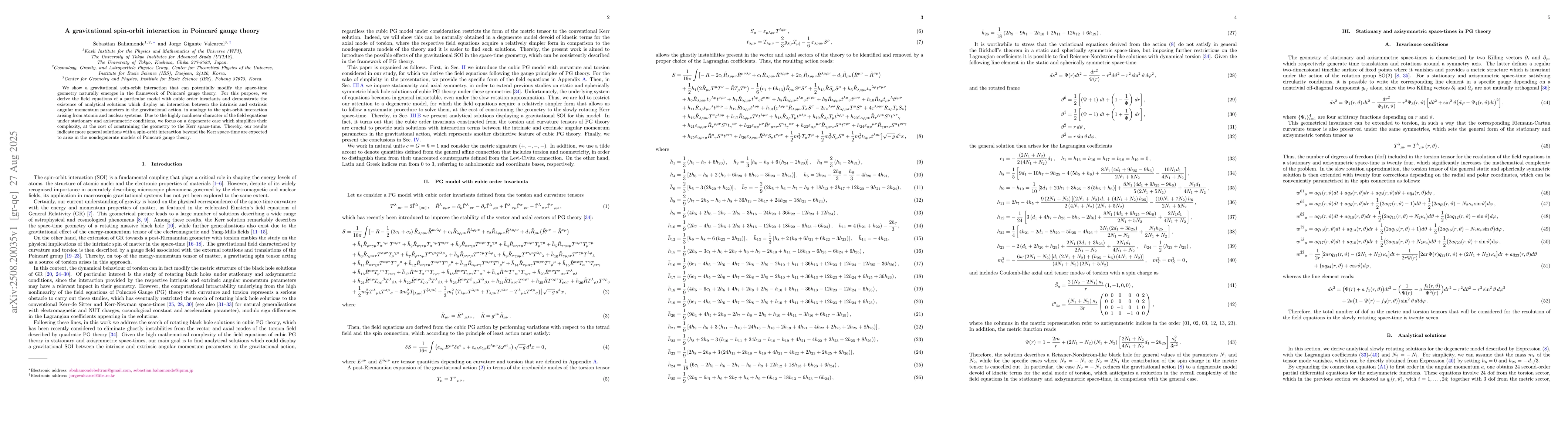 Thumbnail for A gravitational spin-orbit interaction in Poincaré gauge theory