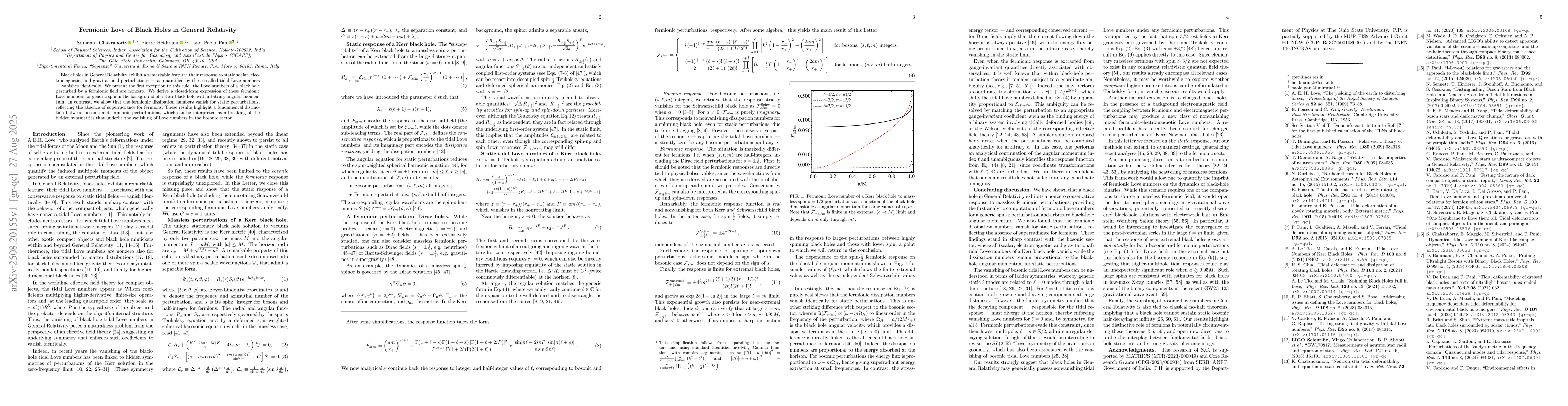 Thumbnail for Fermionic Love of Black Holes in General Relativity