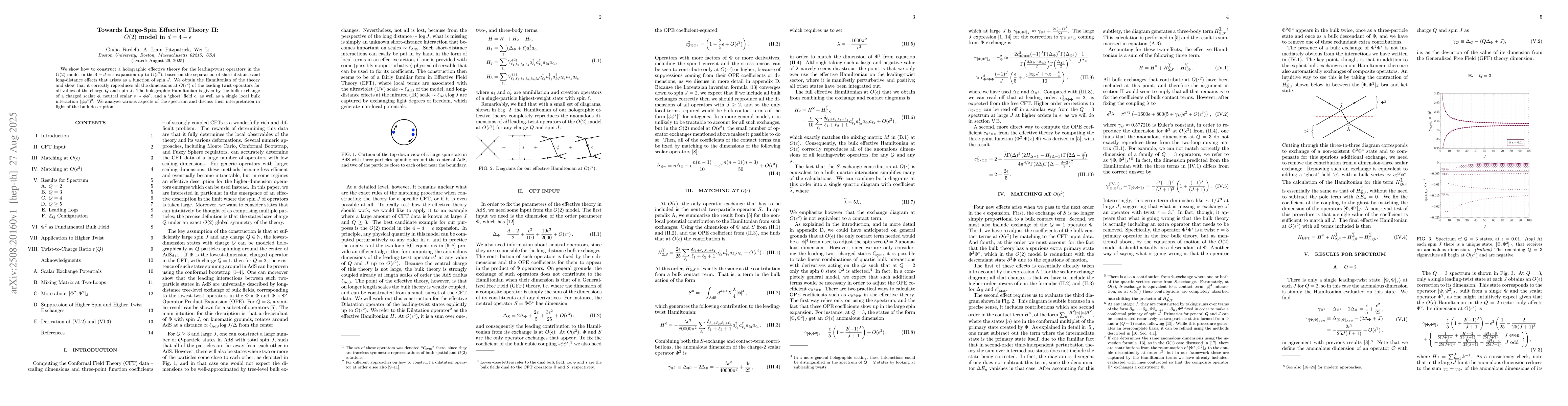 Thumbnail for Towards Large-Spin Effective Theory II: $O(2)$ model in $d=4-ε$