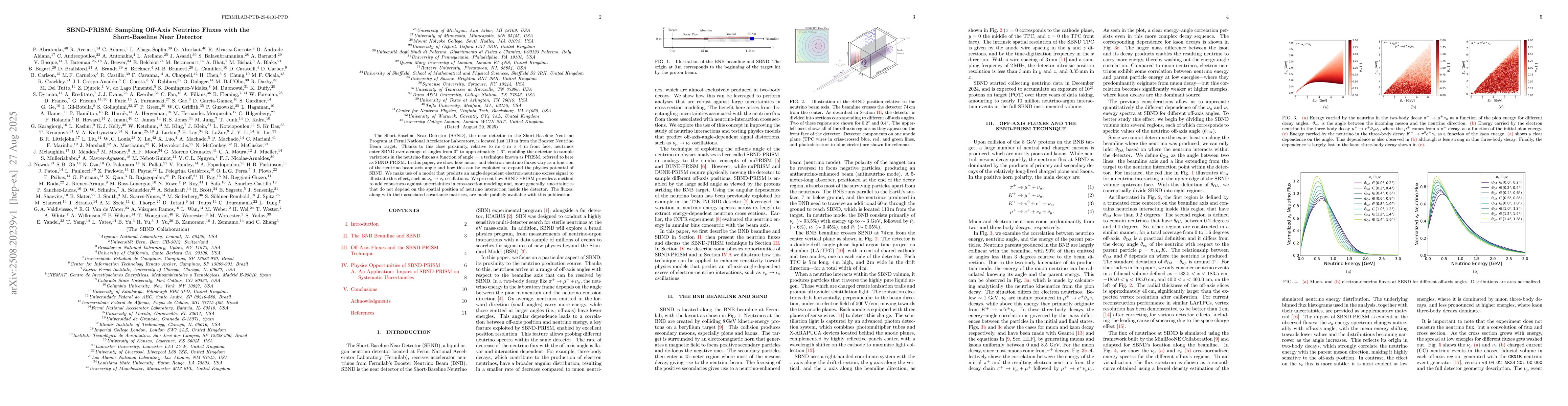 Thumbnail for SBND-PRISM: Sampling Off-Axis Neutrino Fluxes with the Short-Baseline
  Near Detector