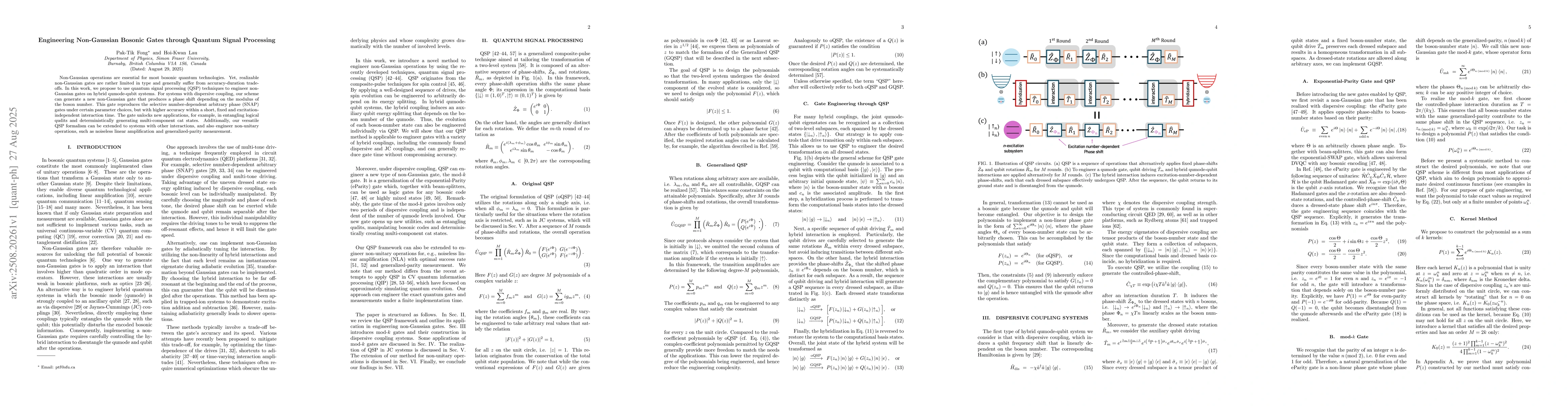 Thumbnail for Engineering Non-Gaussian Bosonic Gates through Quantum Signal Processing