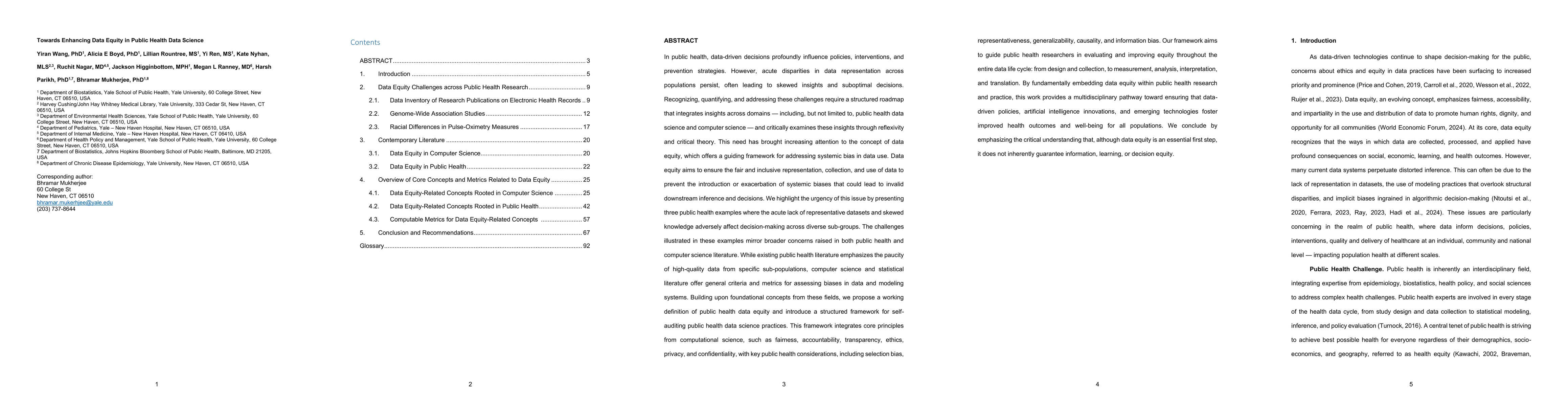 Thumbnail for Towards Enhancing Data Equity in Public Health Data Science