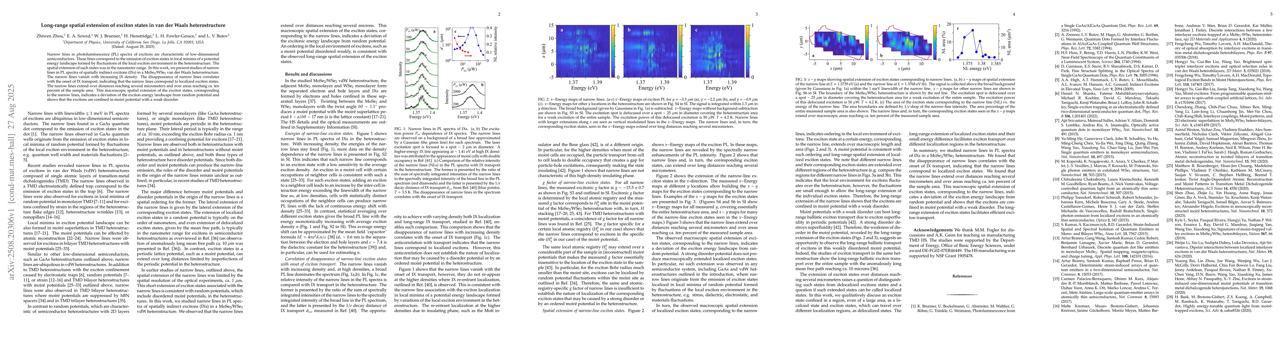 Thumbnail for Long-range spatial extension of exciton states in van der Waals
  heterostructure