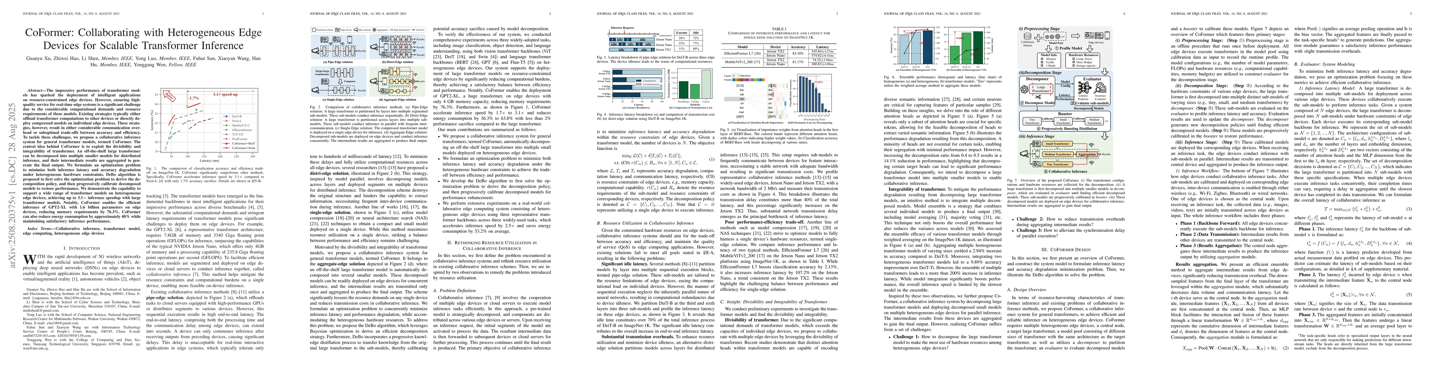 Thumbnail for CoFormer: Collaborating with Heterogeneous Edge Devices for Scalable
  Transformer Inference