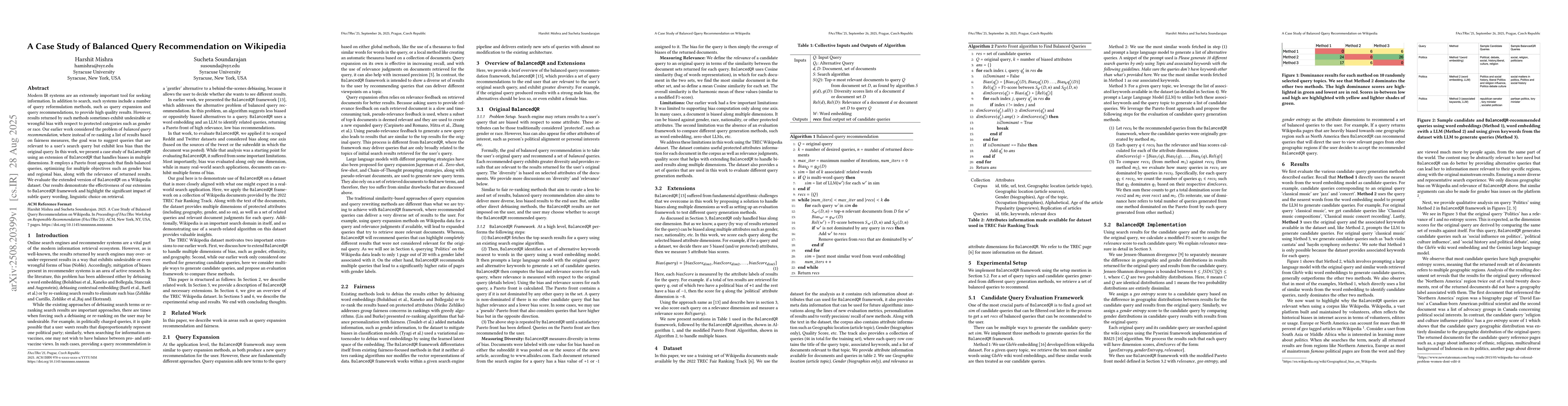 Thumbnail for A Case Study of Balanced Query Recommendation on Wikipedia