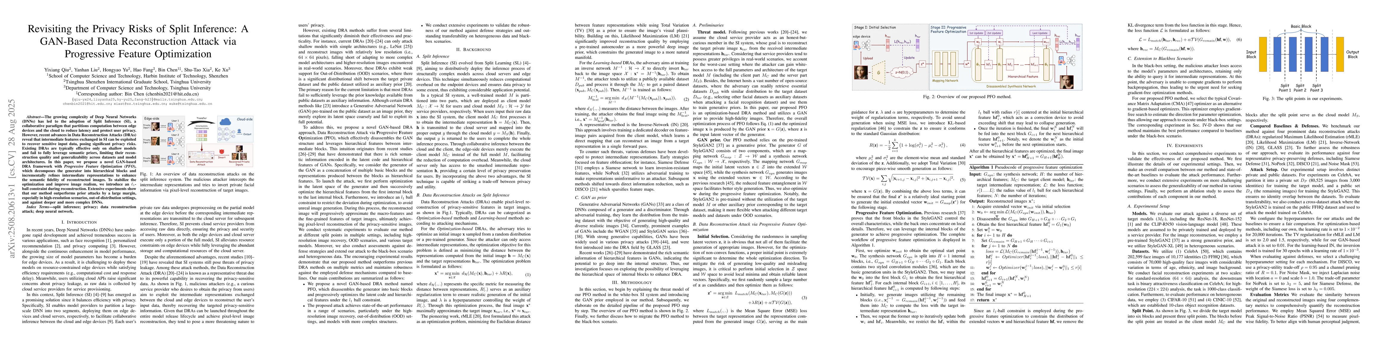 Thumbnail for Revisiting the Privacy Risks of Split Inference: A GAN-Based Data
  Reconstruction Attack via Progressive Feature Optimization