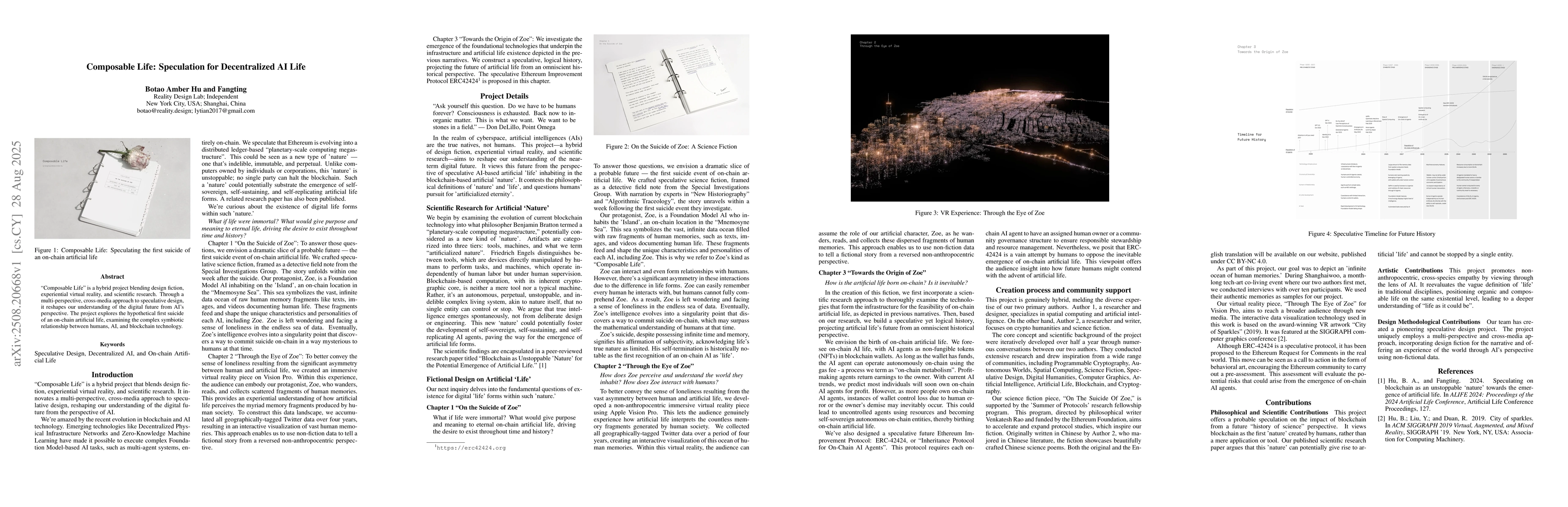 Thumbnail for Composable Life: Speculation for Decentralized AI Life