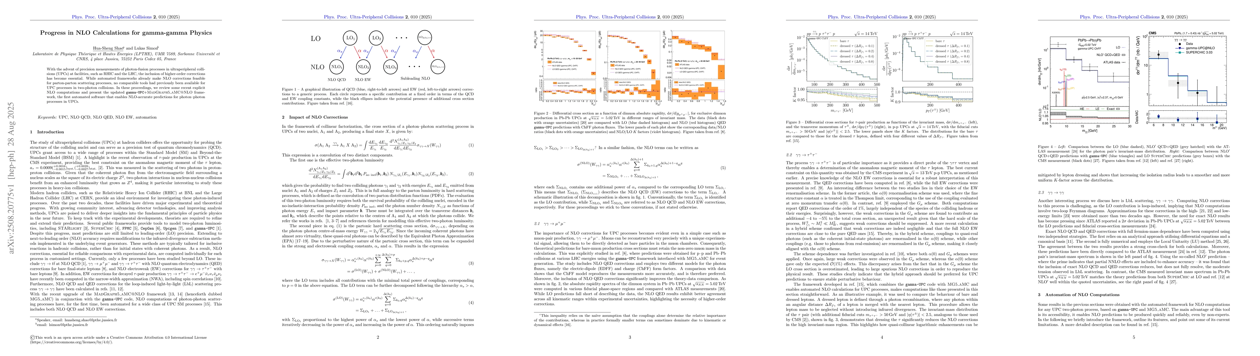 Thumbnail for Progress in NLO Calculations for gamma-gamma Physics