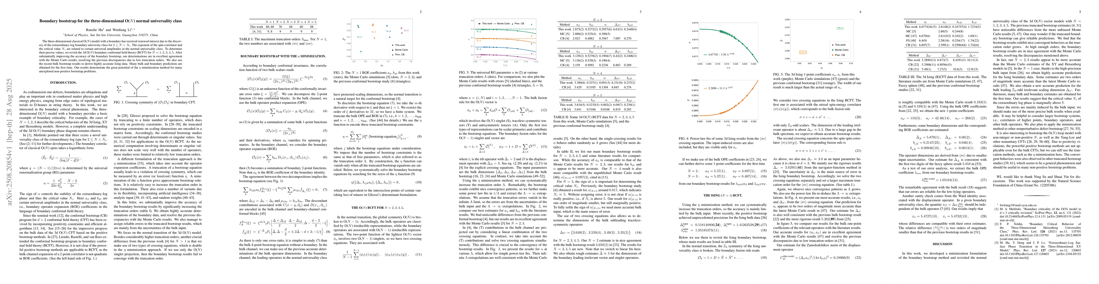 Thumbnail for Boundary bootstrap for the three-dimensional O($N$) normal universality
  class