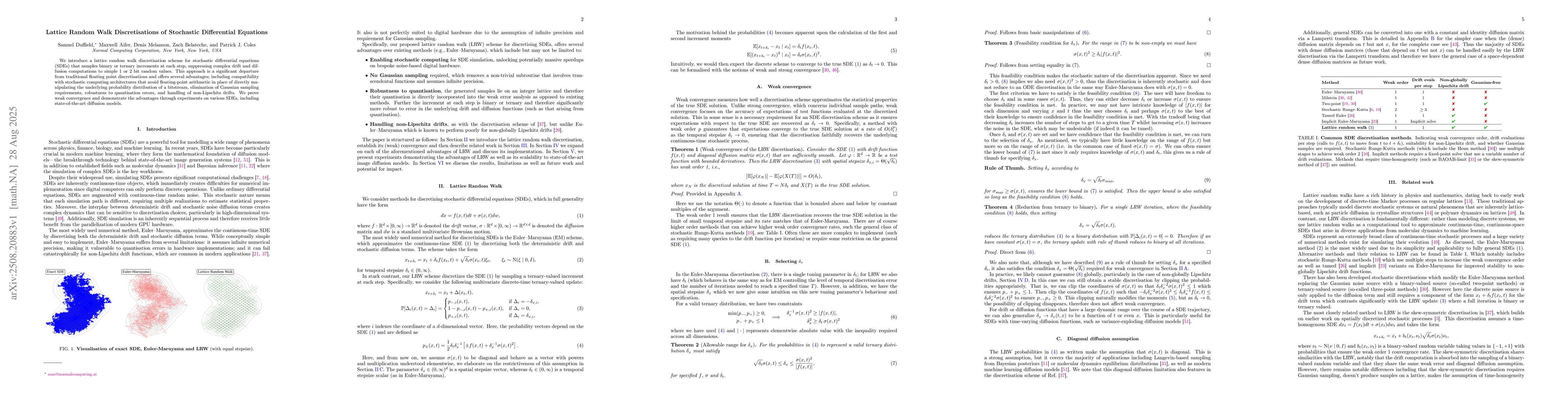 Thumbnail for Lattice Random Walk Discretisations of Stochastic Differential Equations