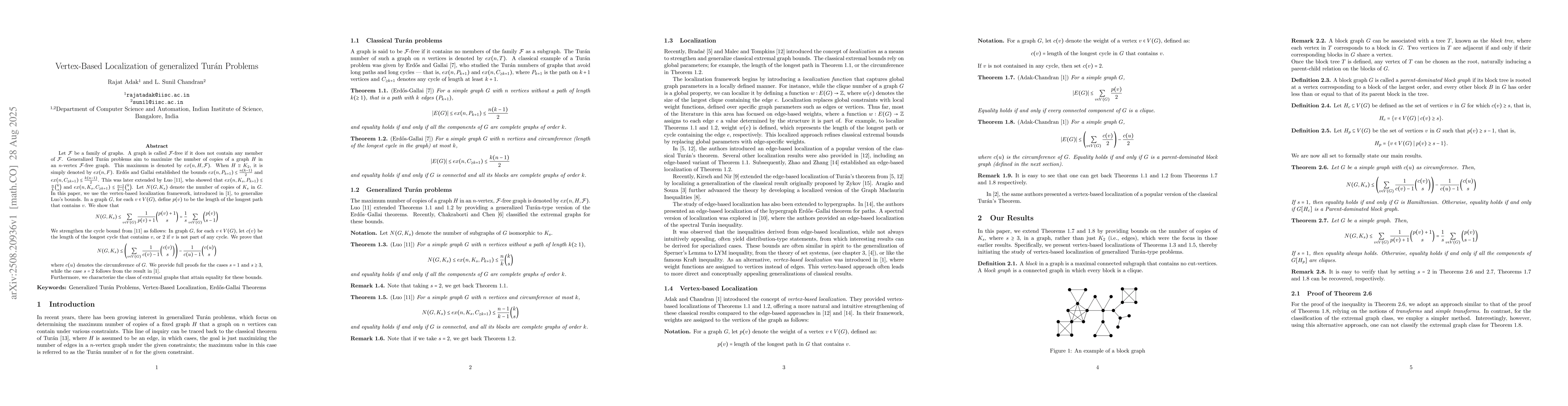 Thumbnail for Vertex-Based Localization of generalized Turán Problems