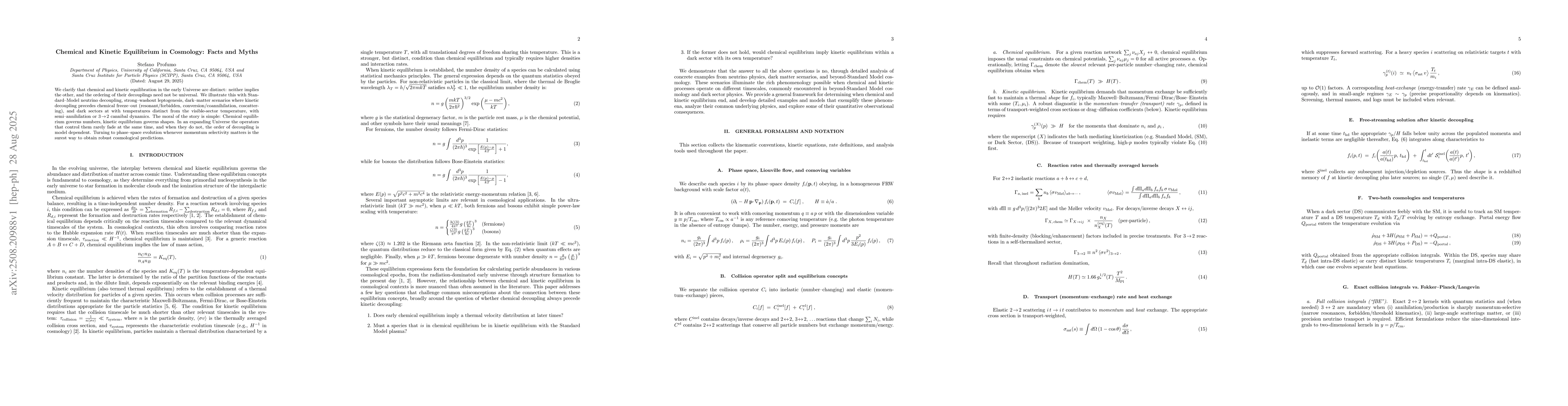 Thumbnail for Chemical and Kinetic Equilibrium in Cosmology: Facts and Myths